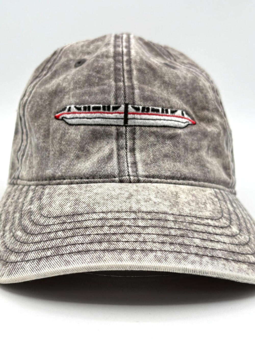 OTTO Disney Monorail Distressed Gray Denim Adjustable Cap